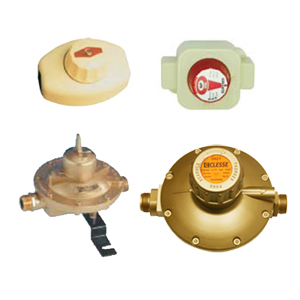 Low pressure, fixed ps LPG reducers with safety device