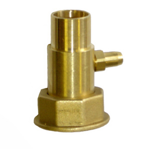 Brass fittings with threaded bleeder