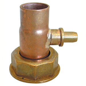 Copper fittings with welded bleeder