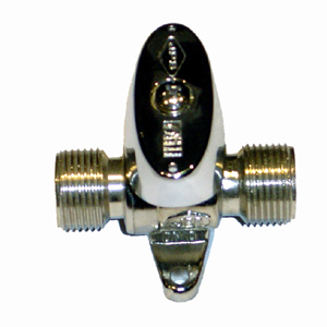 Valves for interior installation with feet