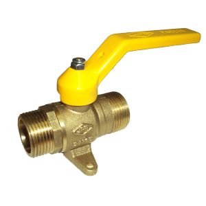 Upright or line valves lever male - male with legs