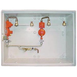 LPG 150 mbar 2-C Cu CABINET WITH INSPECTION HOLE