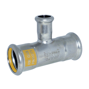 TE REDUCIDA INOX PRESSFITTING GAS 108-88-108 mm